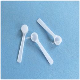 0 5g Gramme 1ML Plastic Scoop PP Spoon Measuring Tool for Liquid medical milk powder - 200pcs lot OP10022781