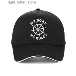 Ball Caps Funny My Boat My Rules men baseball cap fashion New Unisex Captain Skipper Boating Yacht Gift sunhat summer Snapback hats YQ231214