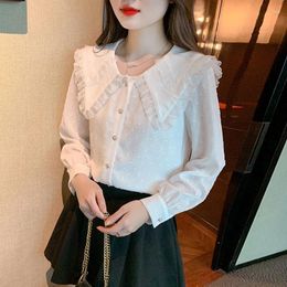 Women's Blouses Arrival Ladies' Chiffon Shirts For Elegant Style Luxury Tops With Graceful Design Spring Autumn Blusa Mujer