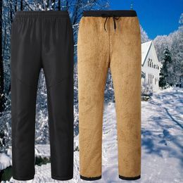 Men's Pants Lamb wool cashmere pants for men Joggers Sweatpants men's Casual Thickened Wool trousers mens Comfortable Warm 231213