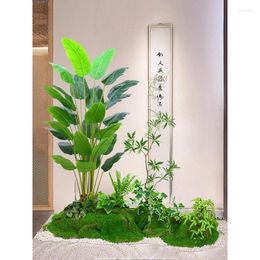 Decorative Flowers Decoration Indoor Stairs Artificial Flower Tree Bionic Plant Landscape Combination