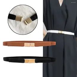 Belts Fashion All-match Casual Stretch Ladies Dress Cummerbund Gold Buckle Waistband Wild Skirt Bands Thin Waist Belt