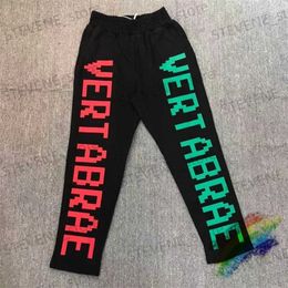 Men's Pants Black Vertabrae Letters Sweatpants Men Women 1 1 Top Quality Red Green Printing Jogger Drawstring Pants T231214