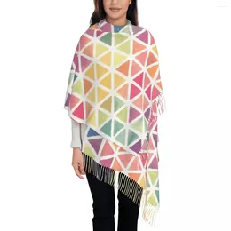 Berets Watercolour Triangle Womens Warm Winter Infinity Scarves Set Blanket Scarf Pure Colour