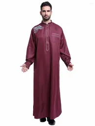 Ethnic Clothing 2023 Tunique Femme Musulman Muslim Arab Men Thobe Thawb Caftan Fashion High Strecth Muslimische Sets