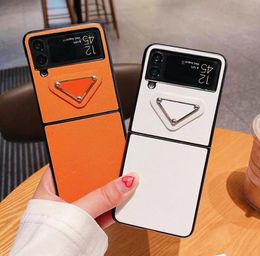 Phone Case for Samsung Galaxy Z Flip 4 3 5G Cases Fashion Designer Brand Hard CellPhone Cases Ultrathin Z Flip 2 1 Back Up and Do9448725