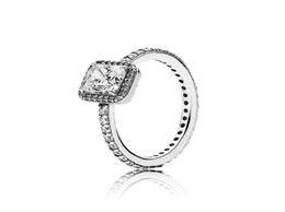 Real 925 Sterling Silver CZ Diamond Wedding RING with LOGO Original box for P rings Women's Christmas Gift2636690