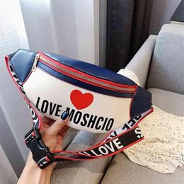 Leather Fanny Pack Women Large Capacity Waist Pack Fashion Letter Panelled Waist Bags Leather Belt Bag Multi-function Chest Bag T2208d