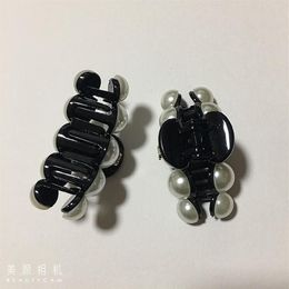 Fashion pearl claw clamp C style side clip hair card hairpin for ladies favorite delicate Items head accessories party gifts279l