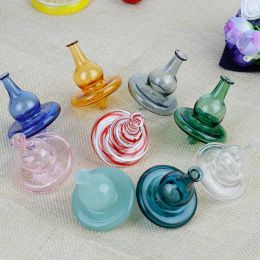 Semi-transparent Glass Carb Cap Bubble Dome for Quartz Banger Nails Smoking Water Pipes Dab Oil Rigs Bong Accessories LL