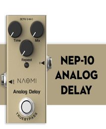 NAOMI Mini Delay Pedal Electric Guitar Analogue Delay Effect Pedal True Bypass Aluminium Alloy Material4974093