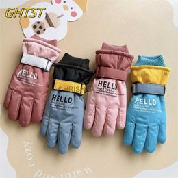 Ski Gloves Children Winter Ski Gloves For Kids Non-slip Thicken Warm Waterproof Cycling Scooter Snowboard Bike Boys Girl 7-12 Years OldL23118