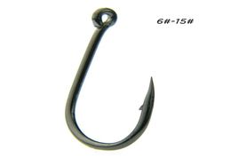 10 Sizes 615 Black Ise Hook High Carbon Steel Barbed Hooks Fishhooks Asian Carp Fishing Gear 1000 Pieces Lot W107001221