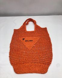 Designer Travel Mens Hollow Out Straw Weave Beach Bag Luxury Raffias Cross Body Womens Handbag Totes Shoulder Shopper C 733