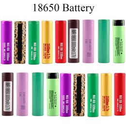 IRM 18650 Pil 3000mAh NCR18650B 25R 30Q 3400mAH Altın Yeşil Leopar Baskı 30A 40A 50A IMR Şarj Edilebilir Lityum Piller