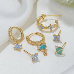 Dangle Earrings Earring Set Korean Style Six Piece Jewelry Cute Sweet And Girls' Gentle Exquisite