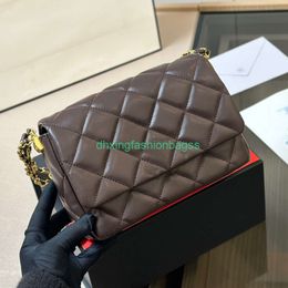 Luxury Designer Channel Classic Quilted Crossbody tote bag France Brand Fashion Flap Women Shoulder Bag High Quality Gold Wide Chain Leather handbag Messenger Bag