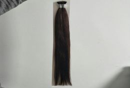 ELIBESS HairRussian Remy Nano Ring Human Hair Extensions 16quot 26quot 100sset stick tip nano ring hair extensions 2 dark 2864009