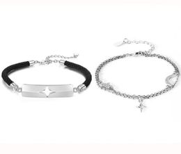 Link Chain Star Moon Sun Shape Pendant Bracelets Good Friend Lover Couple Bracelet Hand Friendship Accessories Women Men Jewellery 58541021