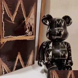 Novelty Games 5 Style Bearbricks 400% Figures Model Bear Brickes And Cyberpunk Daft Punk Joint Bright Face Violence Collection Drop De Dhqry