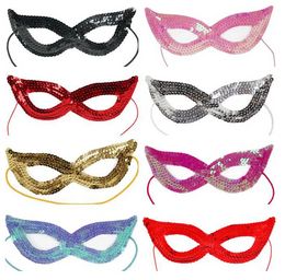 Sequin Cat Women Girl Party Eye Mask Venetian Carnival Masquerade Party Ball Valentine's Day Masks C461