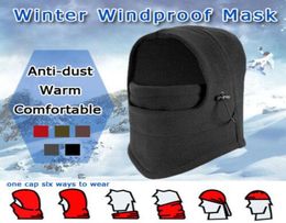 Brand New Thermal Hood Outdoor Cycling Ski Winter Windproof Full Face Mask Hat Eight Colors Drop 6135459