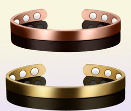 Bangle Healthy Magnetic Bracelet For Women Power Therapy Magnets Magnetite Bracelets Bangles Men Health Care Jewellery Copper4265630