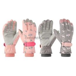 Ski Gloves Waterproof Ski Gloves Women Winter Touch Screen Snow Gloves Warm Thermal Gloves for Snowboard Skiing Running CyclingL23118