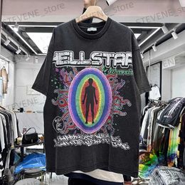 Men's T-Shirts Hellstar T-shirt Men Women Colourful Printing Tee Tops T231214