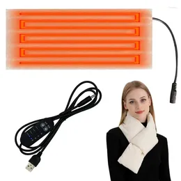 Carpets USB Clothes Heater Pad Electric Heated Jacket Heating 4 Adjustable Temperature Levels Warming Winter Scarf