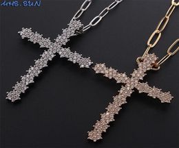 MHS.SUN Fashion Women Pendant Necklace AAA Zircon Stone Jewellery Religion Necklace Chain Choker For Men Party Gift 1PC 2010131371830