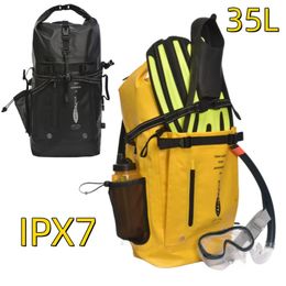 Outdoor Bags Free Diving Fins Backpack PVC IPX7 Waterproof Bag Sports Equipment Large Capacity Snorkeling Dry 231214