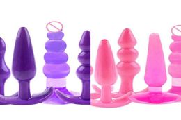 Nxy Anal Toys 6pcs set Dildo Probe Plug Butt Pluck Insert Massager Beginner Trainer Kit 9x6cm 12021730947
