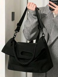 Waist Bags Foufurieux Large Capacity Women Bag Handbags Luxury Designer Female Nylon Tote Casual Shoulder Messenger Black 2023