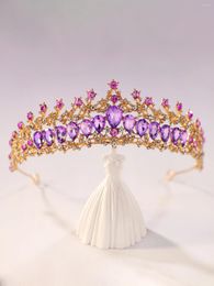 Hair Clips Bridal Crown Artificial Crystal Sweet Party Holiday Headwear
