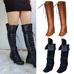 Women Socks Mediaeval Leg Covers Pirate And Faux Leathers Steampunk Costume