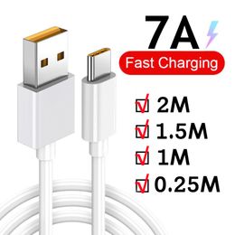 7A 100W USB Type C Super-Fast Charge Cable for Samsung Huawei Xiaomi Mi 13 12 Pro Oneplus Realme POCO