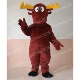 Adult size Cattle Mascot Costumes Cartoon Character Outfit Suit Carnival Adults Size Halloween Christmas Party Carnival Dress suits For Men Women