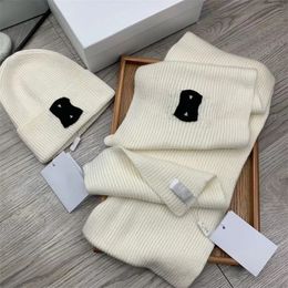 Stylish Women Girls Cashmere Designer Scarf Hat Sets Soft Touch Warm Wraps With Logo Tags Winter Long Shawls And Hats