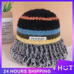 Berets Thickened Warm Hat Material Bu Le Winter Cold Absorb Sweat Plush High Elasticity Cartoon Soft