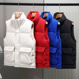 Men's Vests Thick Warm Vest Autumn Winter Cotton-Padded Coats Male Sleeveless Jackets Waistcoats Clothing Plus Size