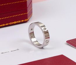 Nail ring love rings designer rings for women Jewellery titanium steel single fashion street casual couple Classic gold Silver Rose2822294