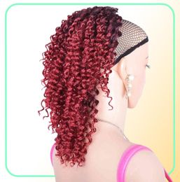 10inch Short Drawstring Ponytail Wig Puff Afro Kinky Curly Hairpiece Synthetic Clip in Pony Tail African American Hair Extension6751365