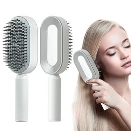 Hair Brushes Self Cleaning Brush 3D Air Cushion Massager Airbag Massage Comb Shaping 231214