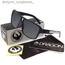 Sunglasses Square Sunglasses Men Dragon Brand Designer Mirror Driving Sun Glasses Sport Fishing Goggles Shades Women Eyewear Female MaleL231214