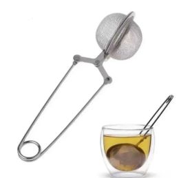 Kitchenware Accessories Tools Tea Infuser 304 Stainless Steel Sphere Mesh Strainer Coffee Herb Spice Philtre Diffuser Handle Ball Boutique Wholesale CPA5783 1214