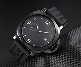 Pan Stainless steel Wrist Watches for Men 2024 New Mens Watches All Dial Work Quartz Watch Top Luxury Brand Clock Men Fashion Black leather strap PAN09