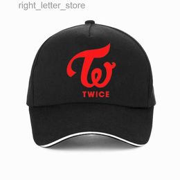 Ball Caps Summer Korean Harajuku hat K-pop Ladies KPOP Twice Baseball Cap Women Streetwear Ulzzang Hip hop hat Golf caps gorras YQ231214