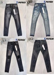 Lila Jeans, Designer-Jeans, Herren, schwarze Jeans, Herren-Jeans, Herren-Jeans, Designfarben, Hosen, lange Hippop-Sticker-Stickerei, schmale Denim-Jeans, gerade Streetwear-Hose