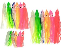 50 pieces Soft Lure Rubber Squid Skirts Octopus Saltwater Fishing Bait Tuna Sailfish Baits Mix Colors Fit for Crank Hook 2106229691017